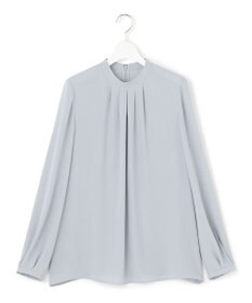 ICB L 【接触冷感・UVケア・速乾・洗える】BackSatinAmunzen ハイネックブラウス