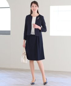 ANY SIS 【セットアップ対応】セレモニーダブルクロス ノーカラー ジャケット