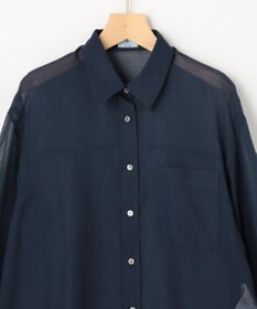 組曲 エアリーボイルシアー シャツ