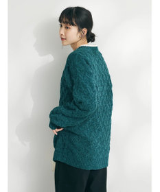 CRAFT STANDARD BOUTIQUE 洗えるモールケーブルニットチュニック