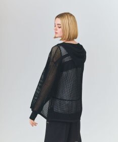 GRACE CONTINENTAL ボーダーメッシュフーディ