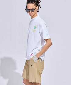 PW CIRCULUS 【MEN】POP＆WIT グラフィックモックネックT ゴルフ