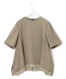 ICB 【接触冷感・UVケア・速乾・洗える】FluidBackSatin Tブラウス