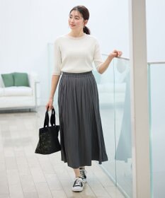 ANY L ポイントシアーリブニット