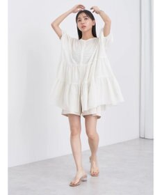 earth music&ecology 綿ローンティアードチュニック