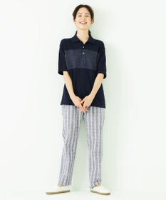 JOSEPH ABBOUD MOUNTAIN 【SPACE】OGストレッチコットン ニットポロシャツ