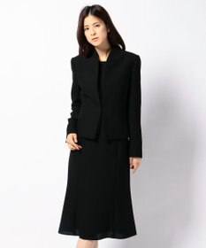 自由区 FORMAL 【前開きワンピース】ネルファータリンググログラン ジャケット+ワンピース