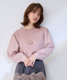 ANY L 【洗濯機可】着映えるシャーリングトップス