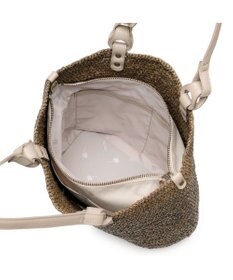 IBIZA ラフィア　セミショルダーバッグ（草木染め）