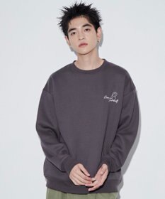 WEGO 【ユニセックス着用ITEM】ガールイラストグラフィックプルオーバー