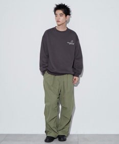 WEGO 【ユニセックス着用ITEM】ガールイラストグラフィックプルオーバー