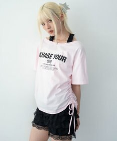 WEGO ホルターネックレイヤードワンショルT