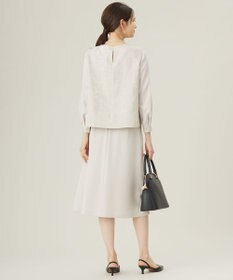 自由区 S 【カタログ掲載・セットアップ対応・洗える】フラワーオパールプルオーバー ブラウス