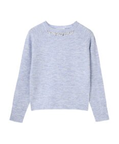 Green Parks ビジュー付きニットプルオーバー