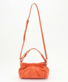 LA BAGAGERIE シープレザー　ギャザーミニバッグ