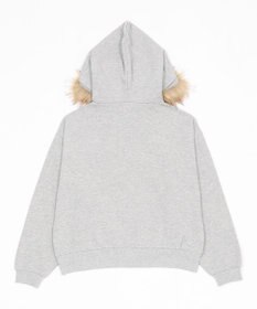 WEGO 裏起毛ファーフードBIGZIPパーカー