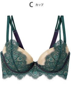 AMPHI ブラジャー 谷間メイク カップ上辺が浮きにくい Gカップまで対応 大きいサイズ 【Glama-Rich グラマリッチ ボリュームUPタイプ】 ブラ BYJ302 アンフィ／ワコール