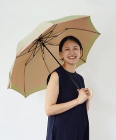 槇田商店 SCENE グログランシャンブレー グリーン 折りたたみ傘