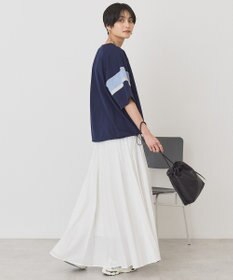 AMERICAN HOLIC 異素材ラインプルオーバー