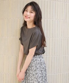 ANY L 【洗濯機可/接触冷感/UVカット/アンチピリング】ドライポンチフレンチスリーブプルオーバー