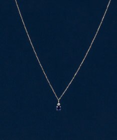 Phoebe 【K10】ジュエルラックネックレス　サファイア/9月誕生石/天然石/全長:40cm