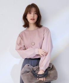 ANY L 【洗濯機可】着映えるシャーリングトップス