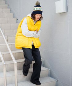 WEGO カラーナイロンパテッドベスト