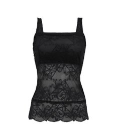 BRADELIS New York 【BRADELIS New York】レーシィブラキャミ25S1 ノンワイヤー 補正 ブラトップ カップ付き