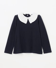 ANY KIDS 襟 刺繍 カットソー