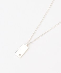ICB 【SILVER925】メレダイヤモンド プレートネックレス