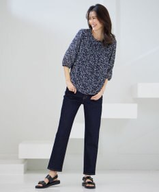 J.PRESS LADIES SMALL FLOWER プリント カットソー