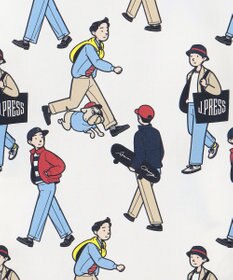 J.PRESS MEN 【AaronChang】【UNISEX】プリントタイプライター オープンカラーシャツ