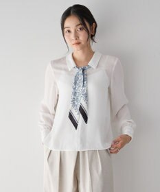 YECCA VECCA スカーフ付きブラウス