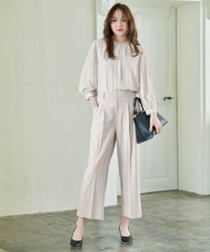 ANY 【洗濯機可/2WAY】プリーツスリーブブラウス