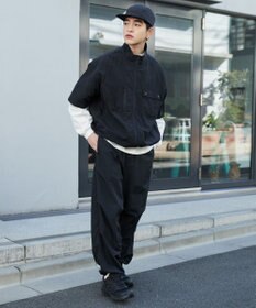 WEGO 【ウエストゴム/MLサイズ展開】ナイロンイージーパンツ