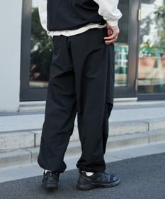 WEGO 【ウエストゴム/MLサイズ展開】ナイロンイージーパンツ