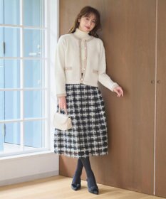 Feroux 【洗える】ブークレー ニットジャケット