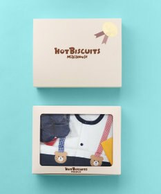 MIKI HOUSE HOT BISCUITS カバーオール＆ソックスギフトセット【BOX付き】