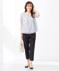 ANY SIS 【UVケア・接触冷感・撥水】クールタッチミラクルガード テーパード パンツ