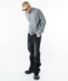 WEGO 【ユニセックス着用ITEM】コールドダイスウィッチングT（LS）