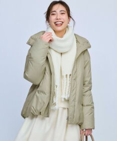 23区 【WEB&一部店舗限定】ステッチレス フーデット ダウン ライトセージグリーン系