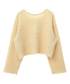 Green Parks ポコポコショート丈カーディガン