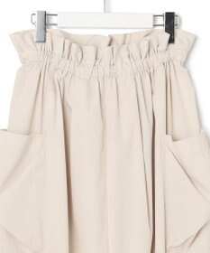 23区 L 【撥水加工/洗える】ブライトタフタ ドロスト スカート