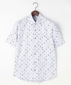 JOSEPH ABBOUD 【ジャージー素材・ストレッチ・イージーケア】コンパクトジャージープリント シャツ