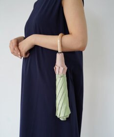 槇田商店 SCENE グログランシャンブレー グリーン 折りたたみ傘