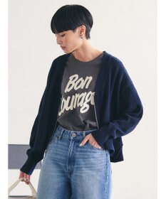 AMERICAN HOLIC ハーフＺＩＰ透かし編みカーディガン