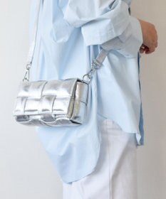 INTER-CHAUSSURES 【ANDREA CARDONE】イントレチャートレザーショルダーバッグ