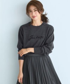 23区 S 【洗える】インターシャ ロゴ ニット