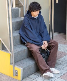 WEGO コーデュロイイージーワイドパンツ