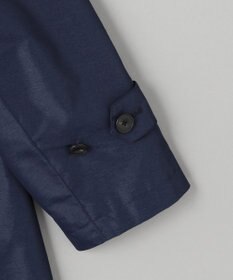 GOTAIRIKU ダウンライナー装着可【半裏仕様】メランジシャンブレー ステンカラースプリングコート